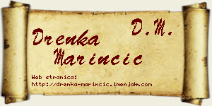 Drenka Marinčić vizit kartica